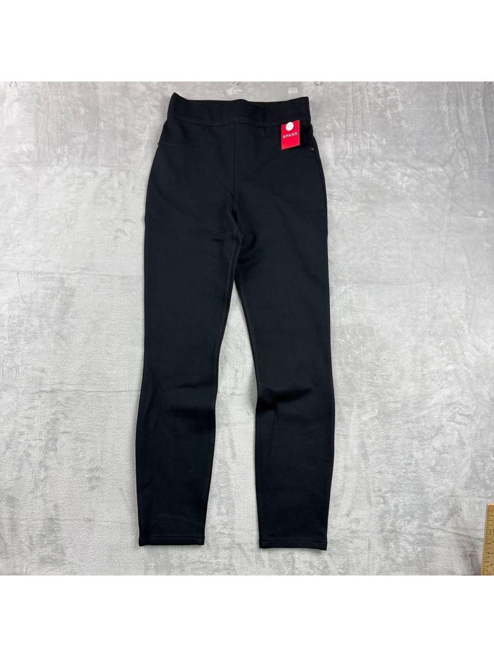 Spanx Black 4 Pocket Ankle Pants Women STall Pull On Stretch Skinny Slim Leg NWT